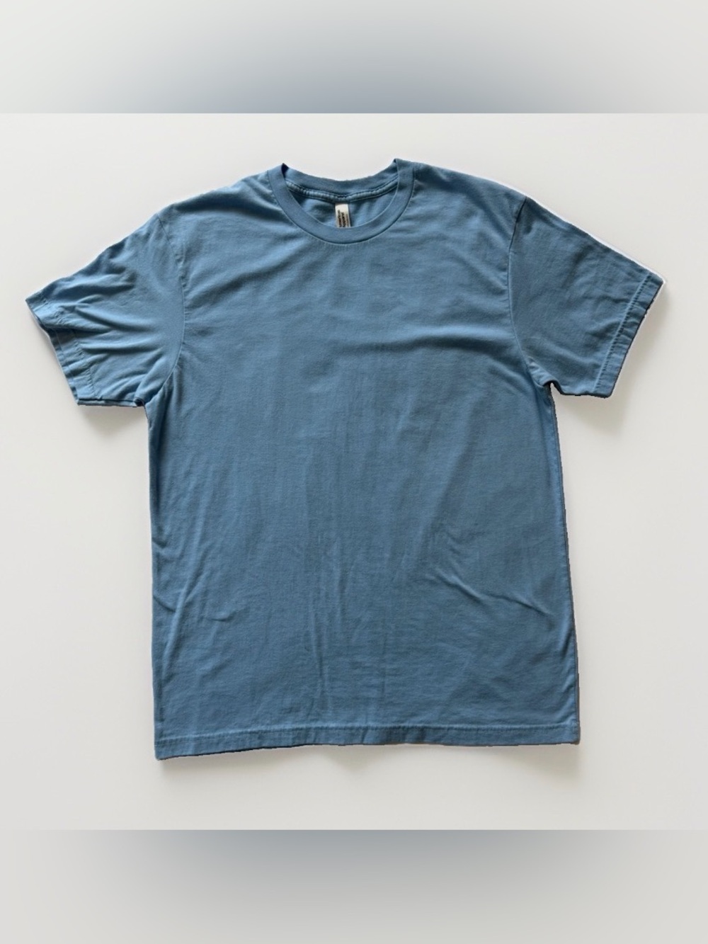 American Apparel CVC Collection Light Blue Short Sleeve Crewneck T-Shirt Blank L